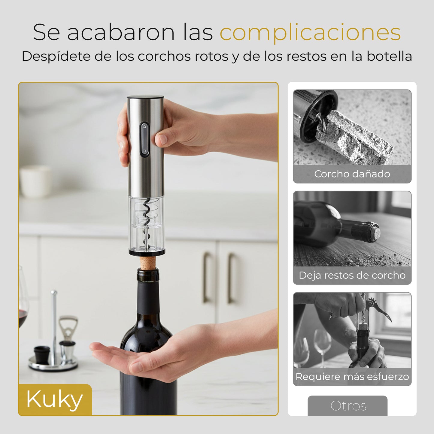 Set di cavatappi elettrico