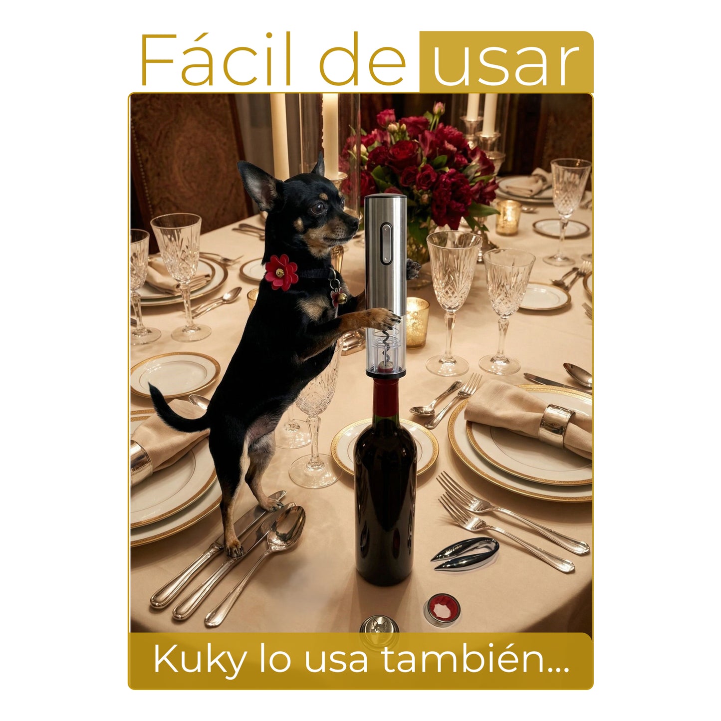 Set di cavatappi elettrico